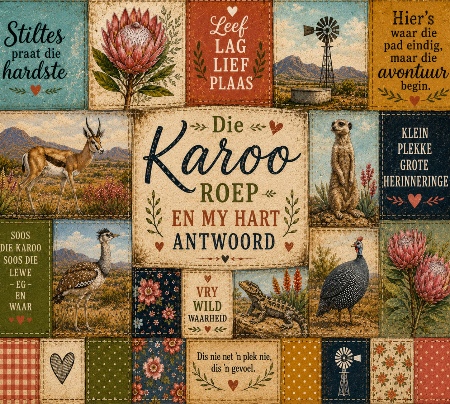 Oven Glove Karoo Patch