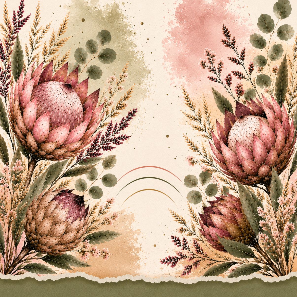Ceramic Tile Protea