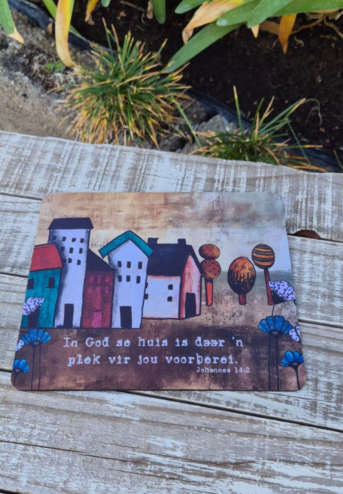 Neoprene Mousepad Artsy Little Houses