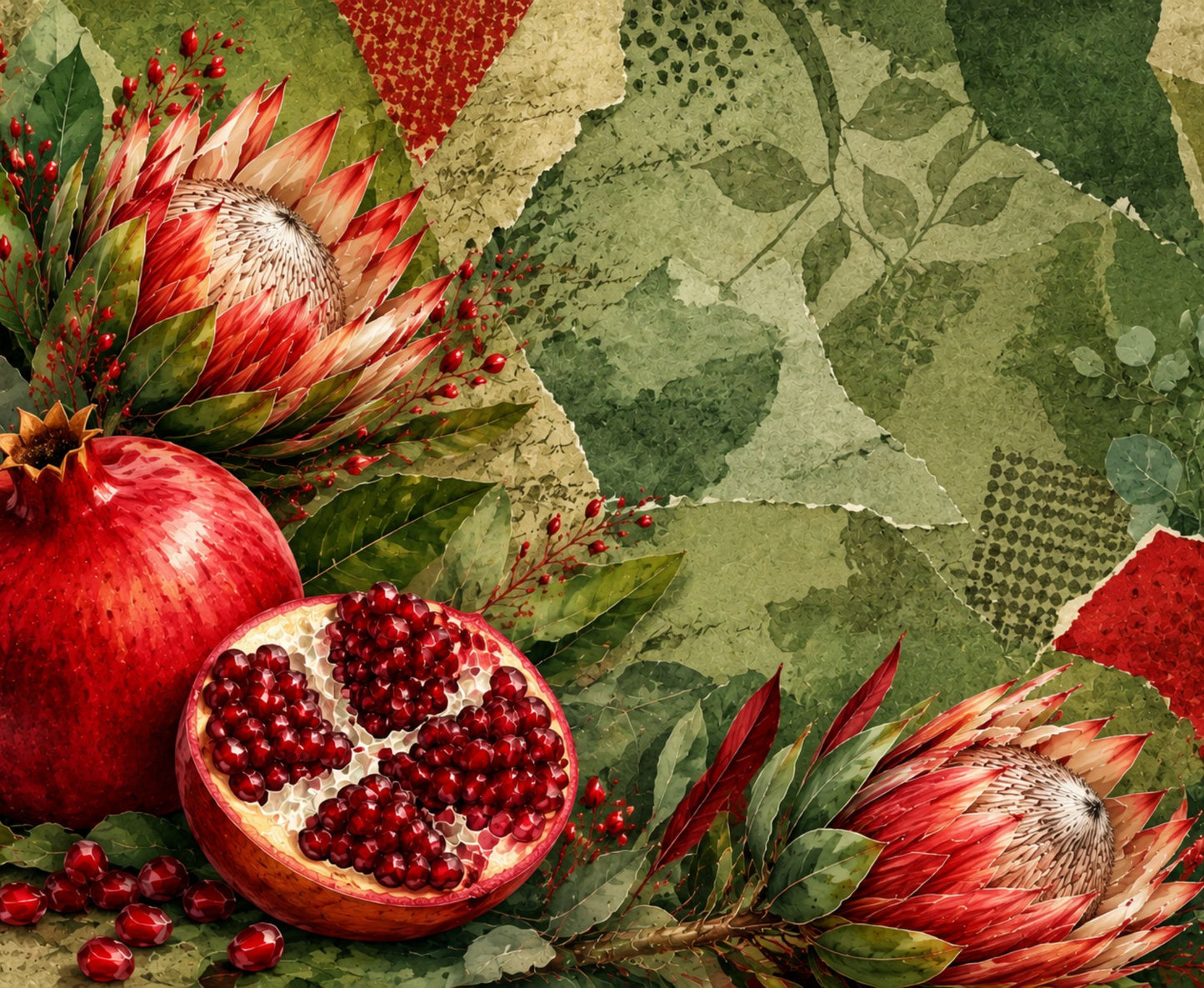 Neoprene Mousepad Pomegranate