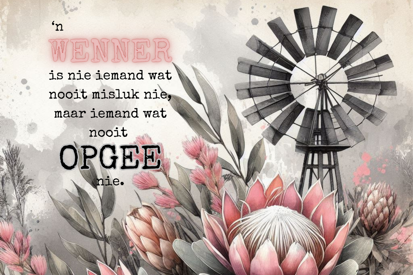 Printed Placemat Afrikaans