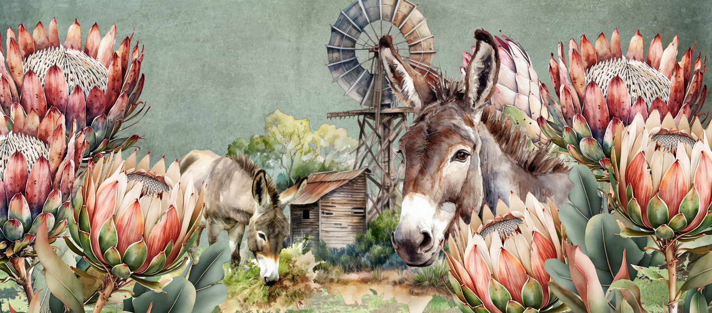 Two Tone Coffee Mug Donkey