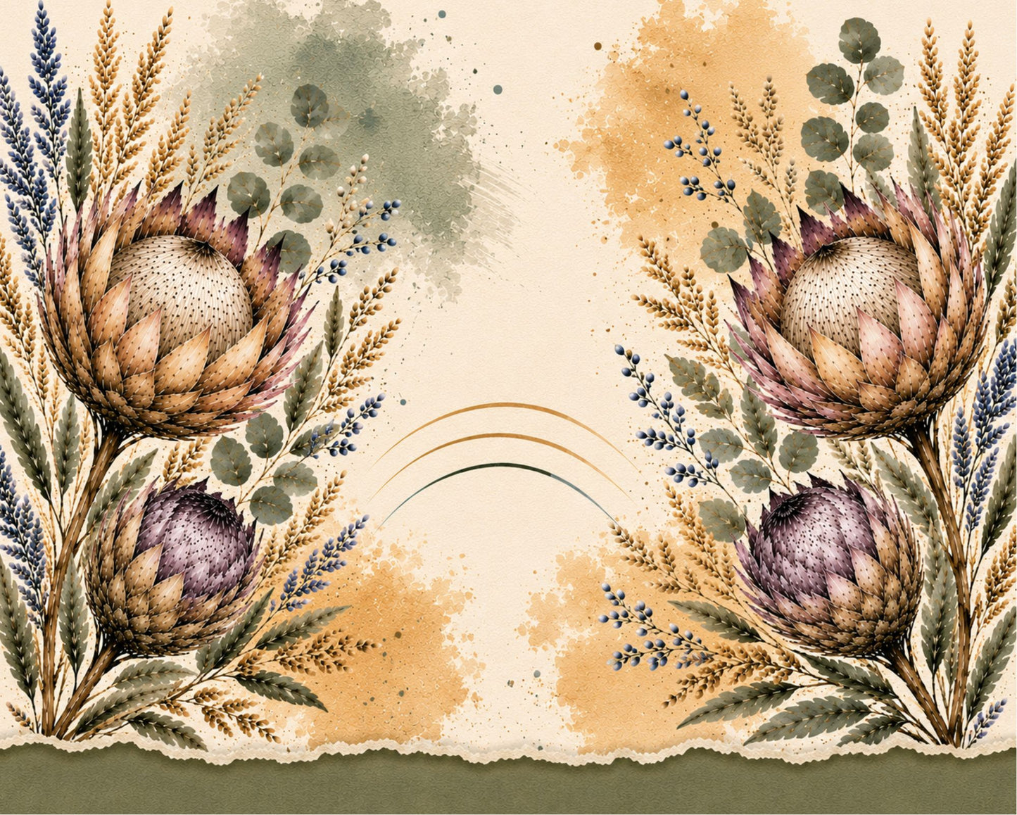 Ceramic Tile Protea