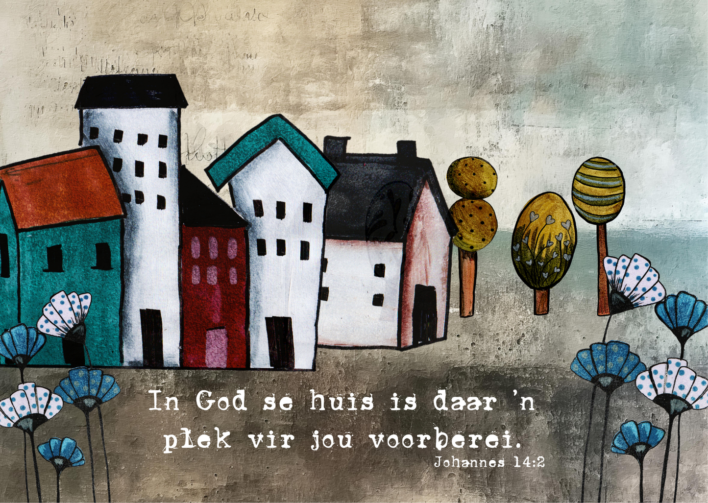Neoprene Mousepad Artsy Little Houses