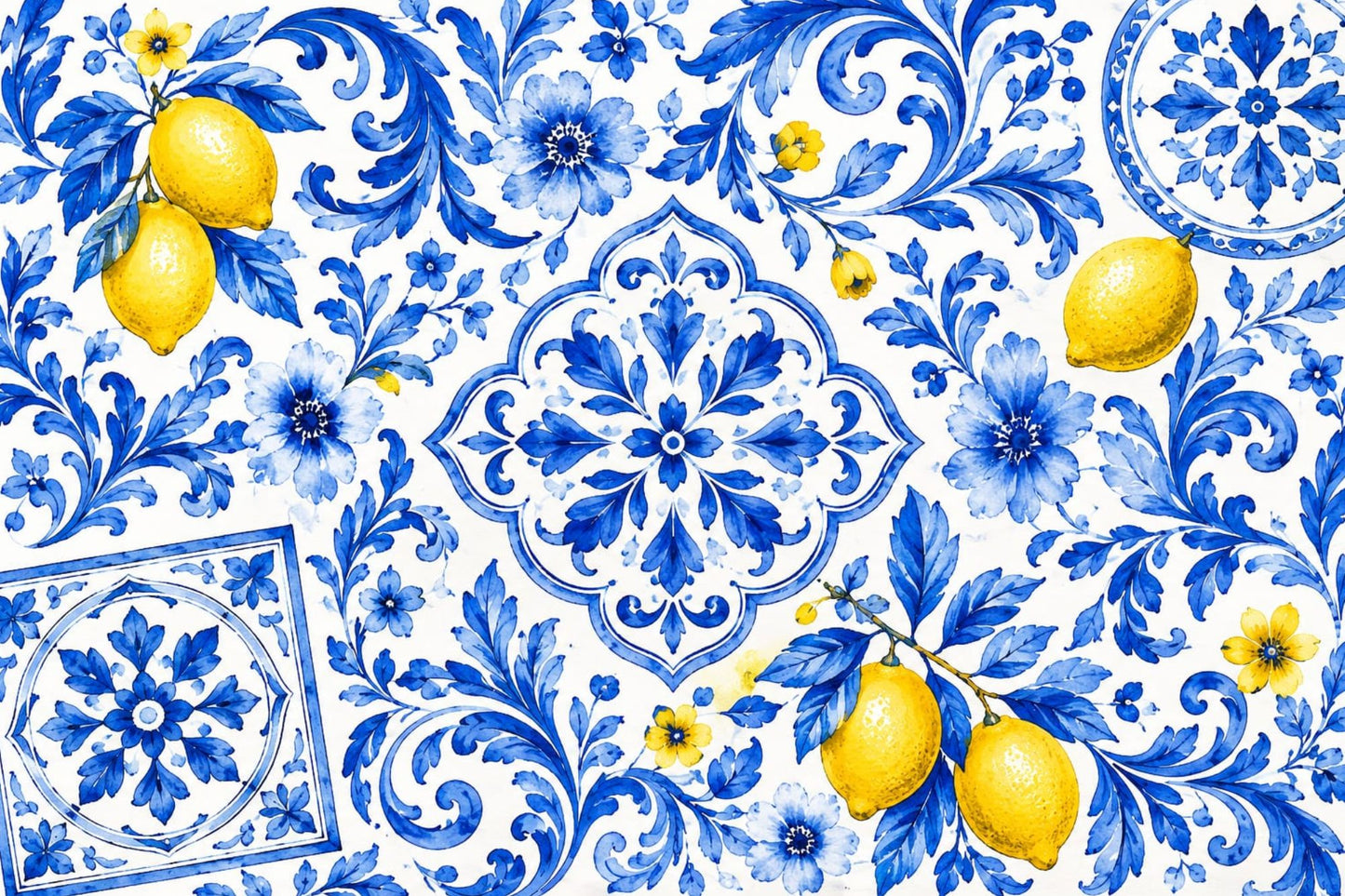 Glass Cutting Board Mediterranean