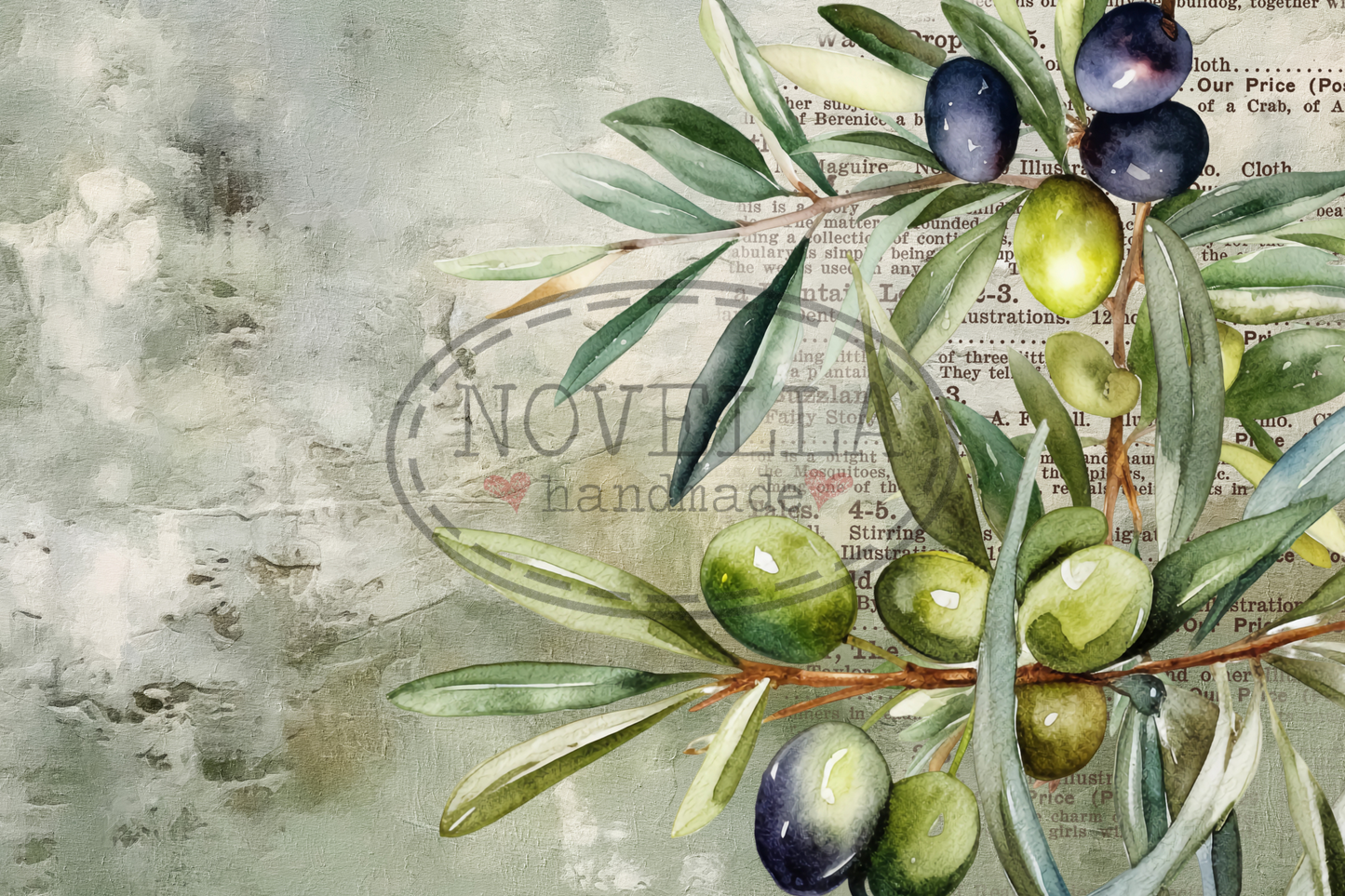 Printed Placemat Olives