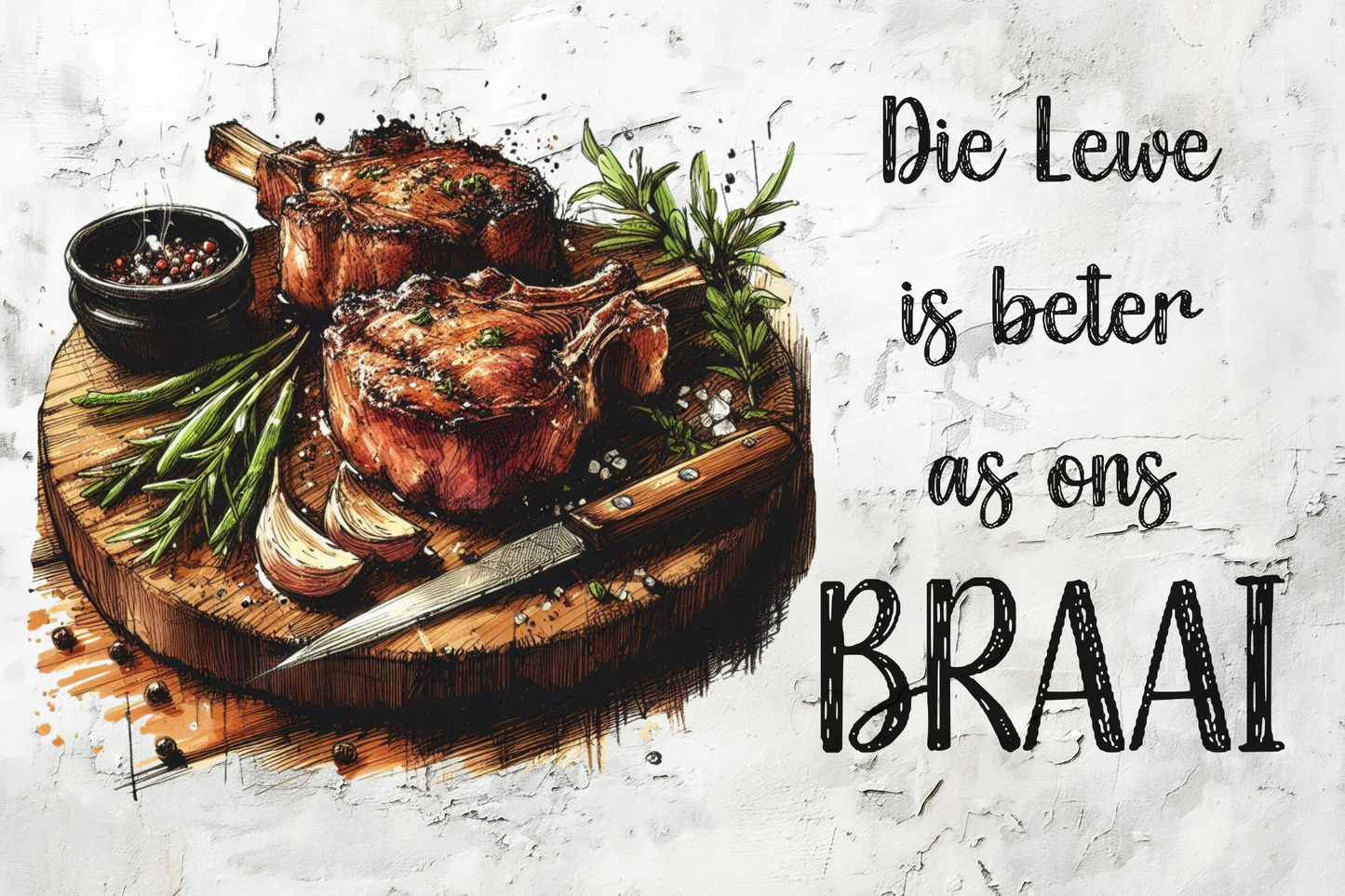 Printed Placemat Braai