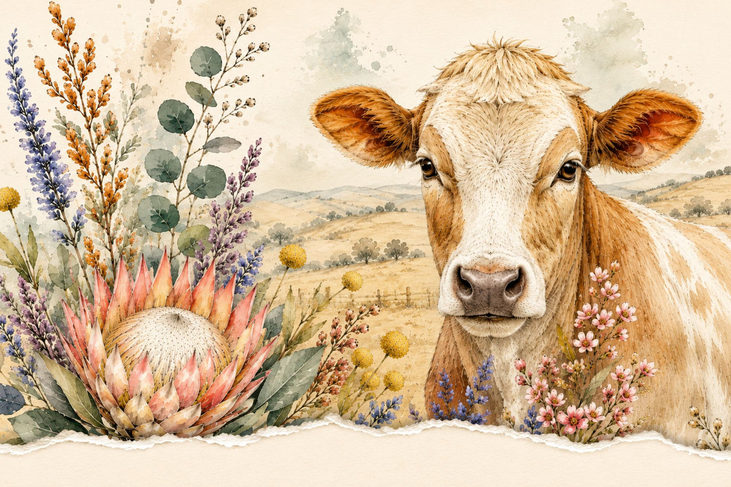 Printed Placemat Farm Life