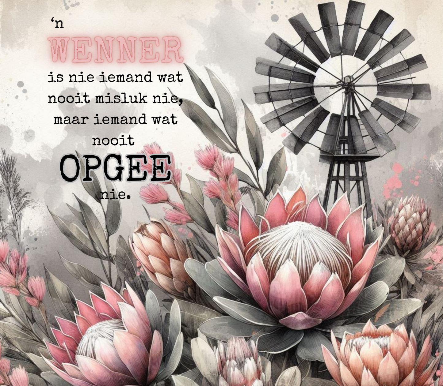 Skinny Tumbler 20oz - Afrikaans