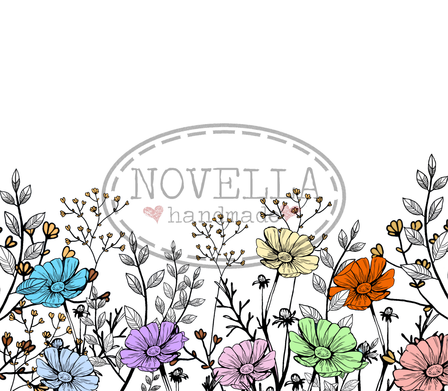 Skinny Tumbler 20oz - Flowers