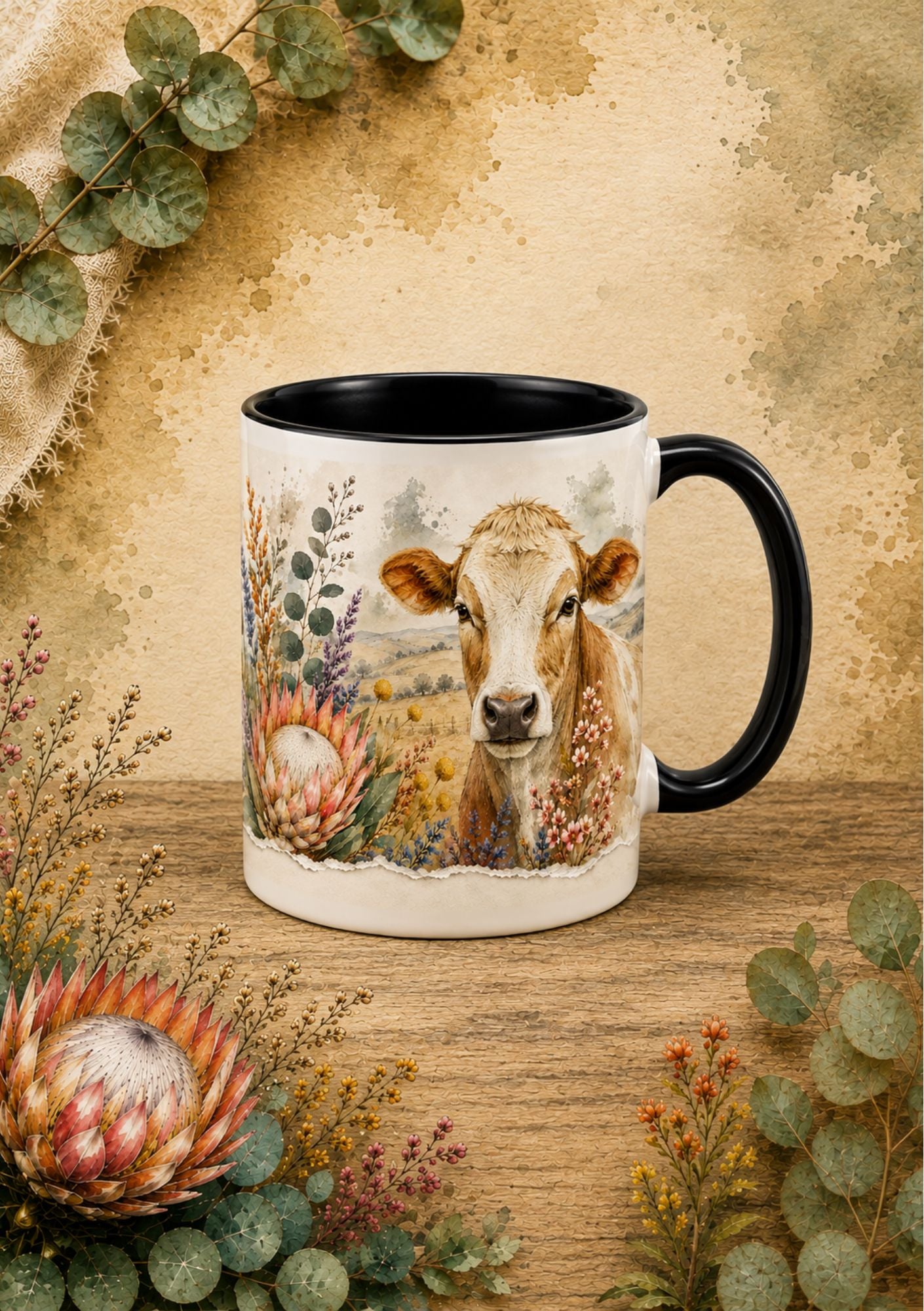 Two Tone Coffee Mug Farm Life