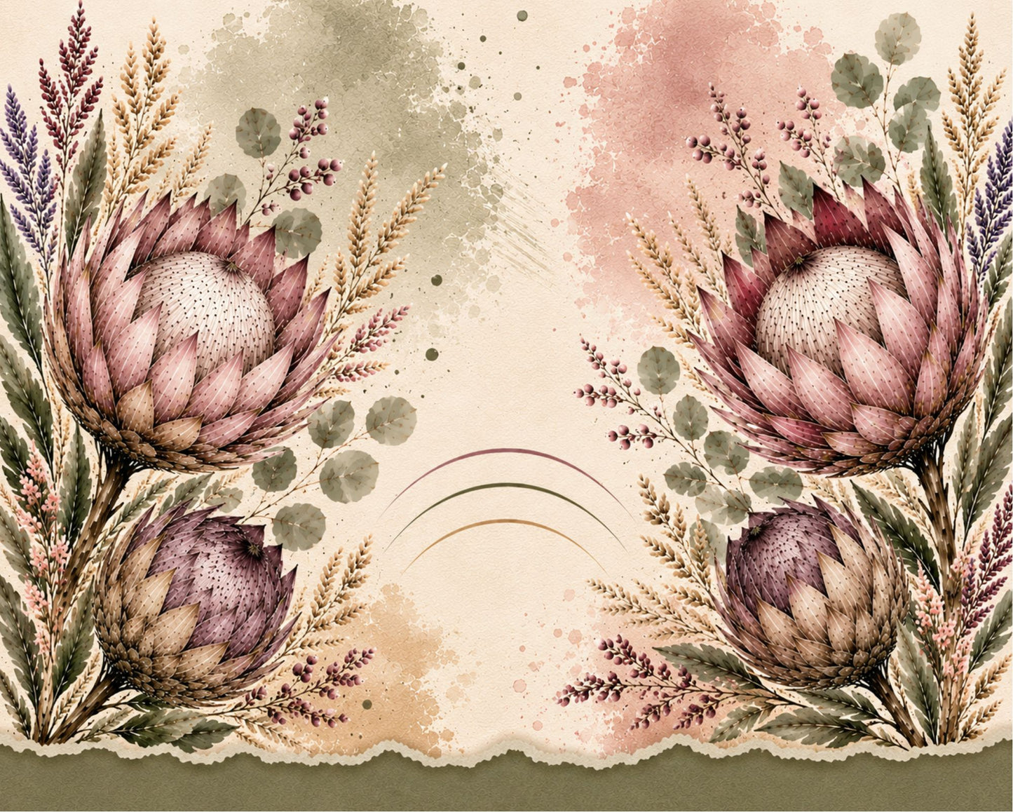 Ceramic Tile Protea