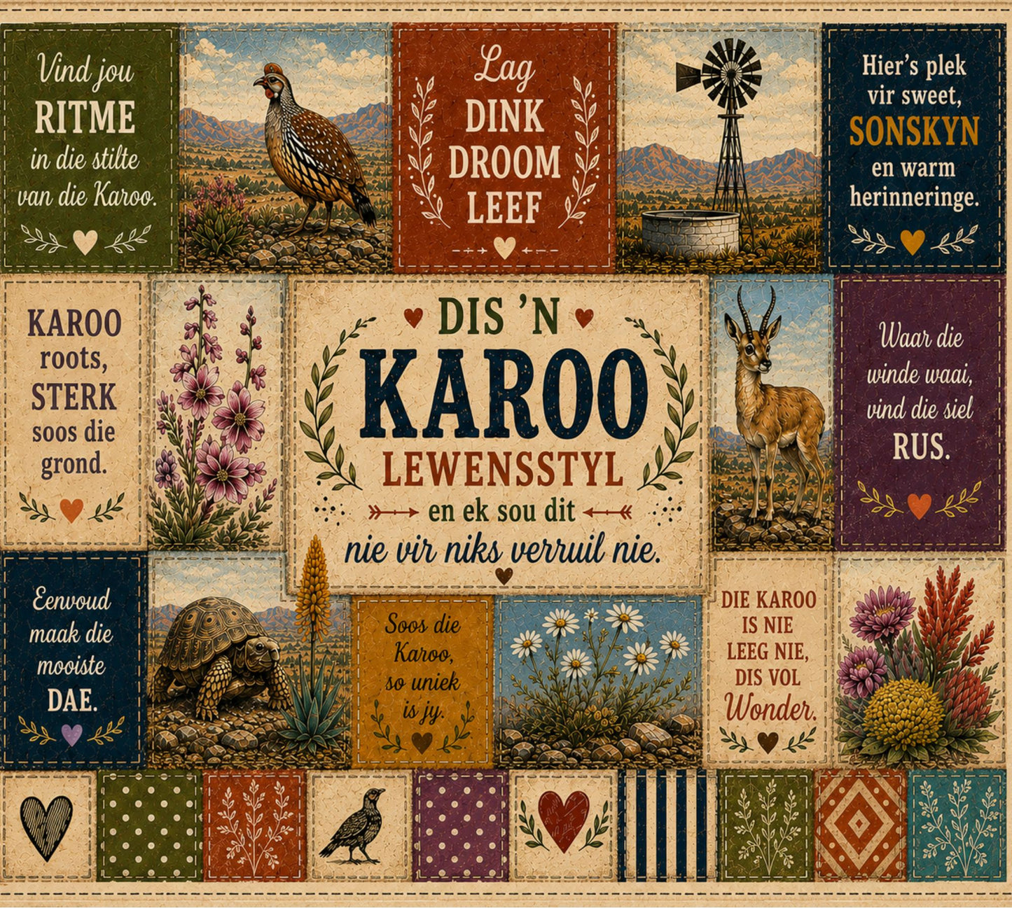 Oven Glove Karoo Patch