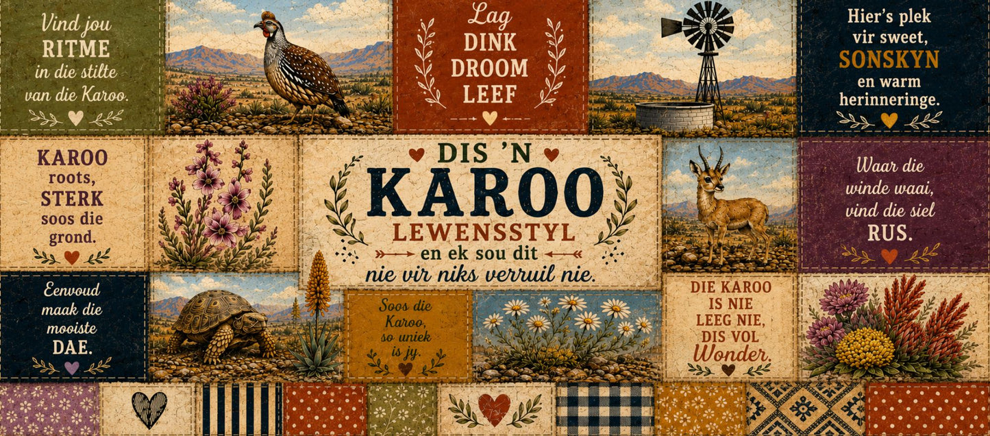 Two Tone Coffee Mug Karoo Patch