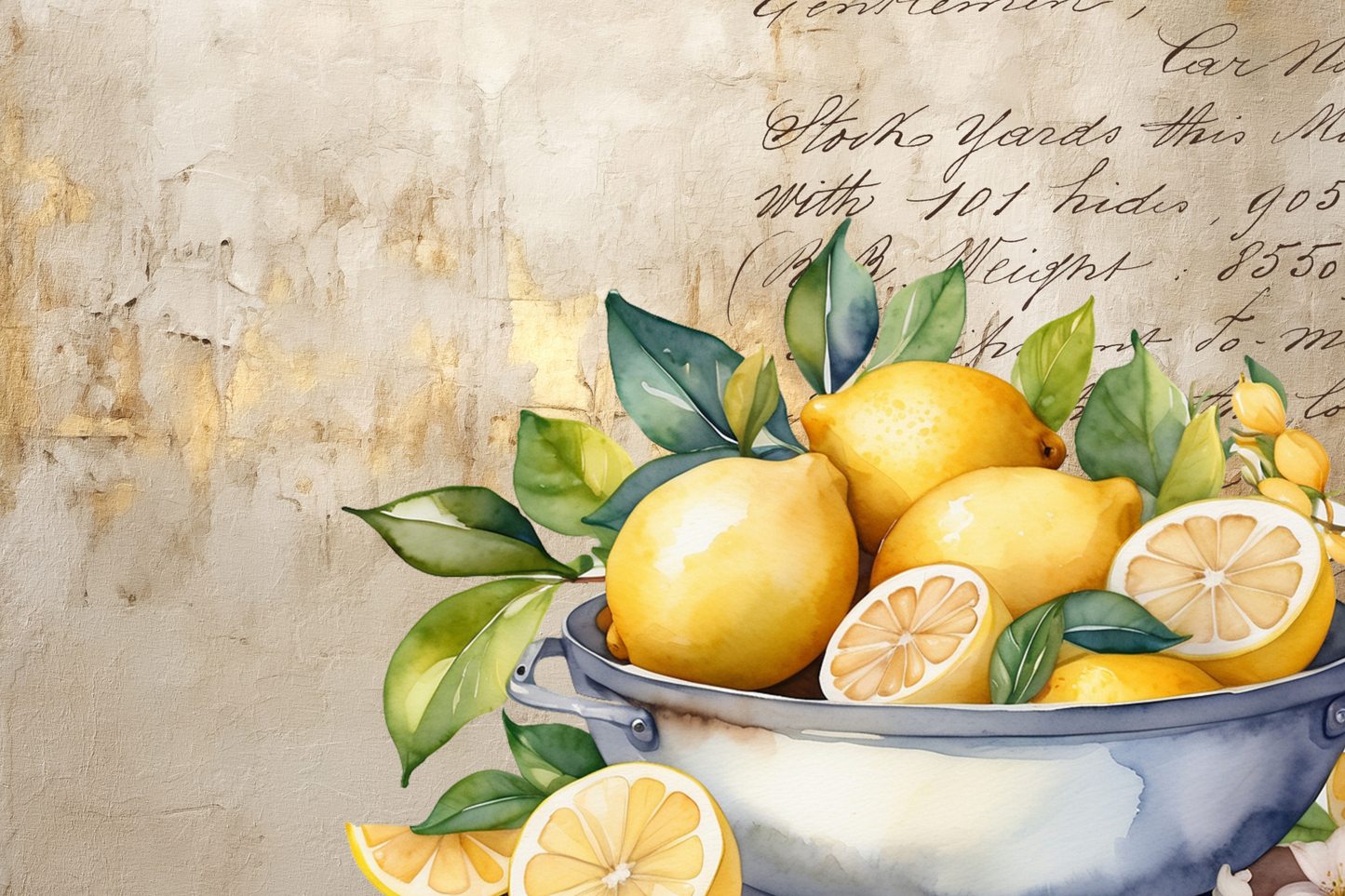 Printed Placemat Lemon
