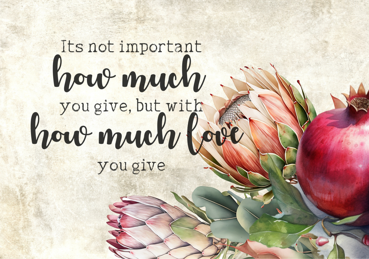 Glass Cutting Board Pomegranate