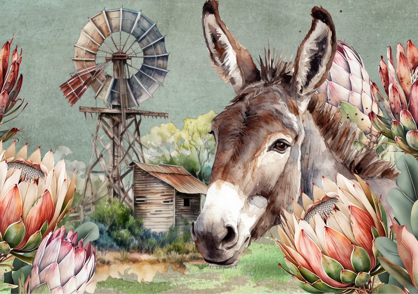 Glass Cutting Board Donkey