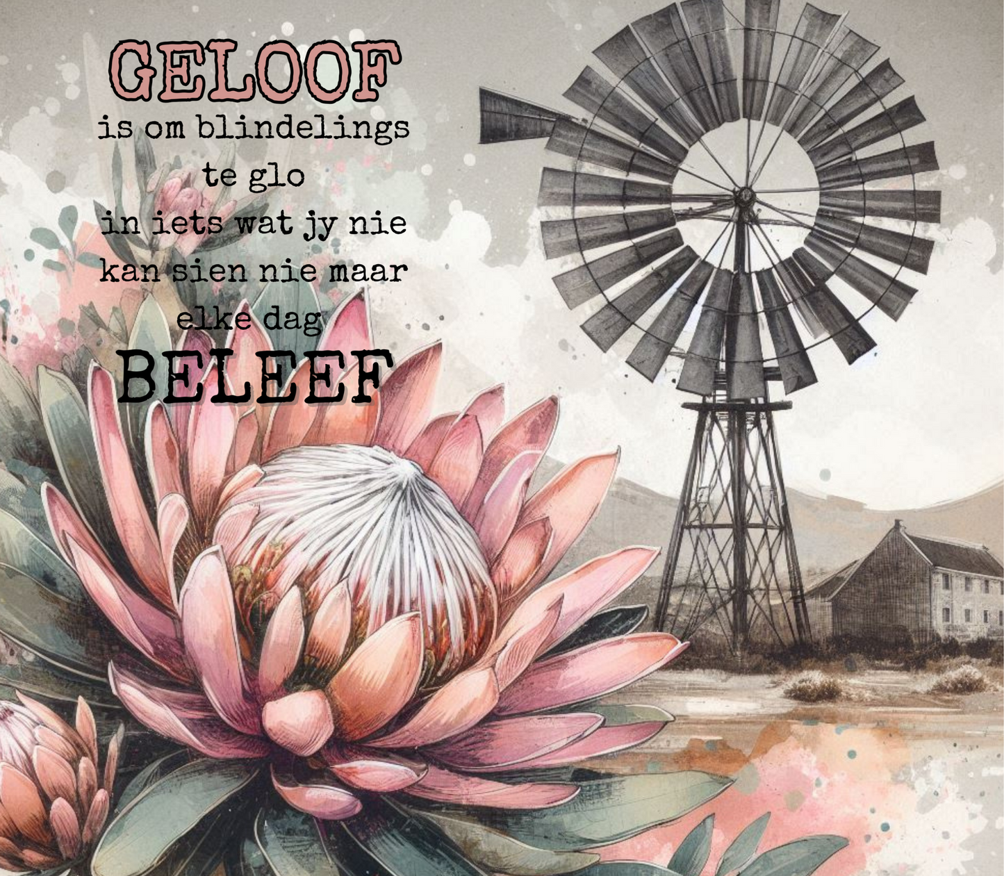 Skinny Tumbler 20oz - Afrikaans