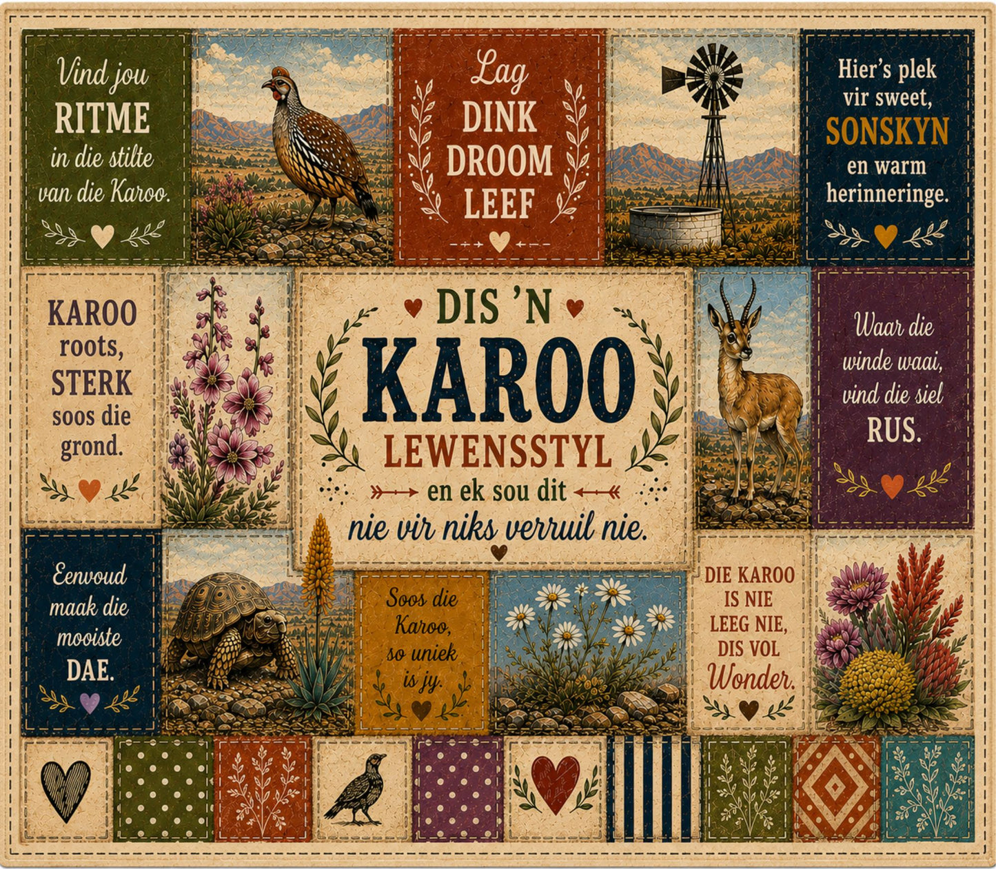 Skinny Tumbler 20oz - Karoo Patch