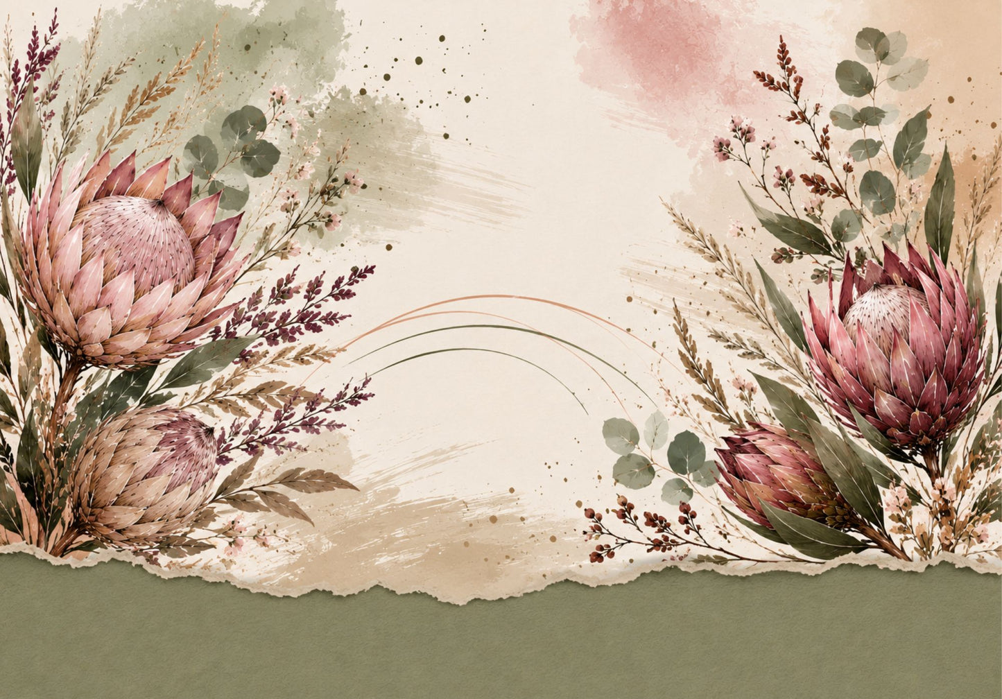 Printed Placemat Protea
