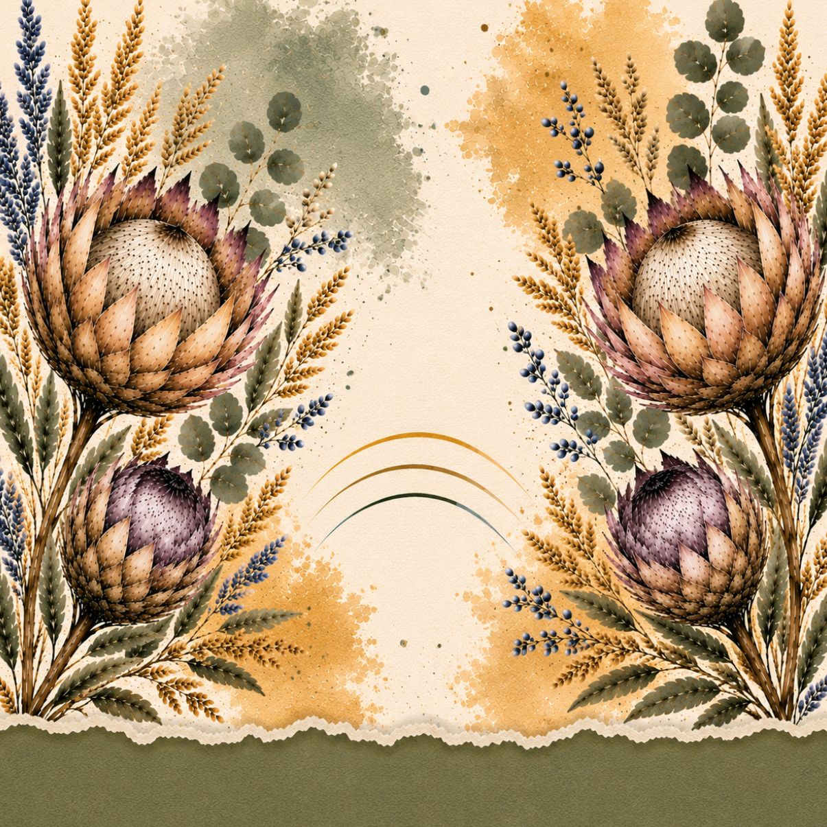 Ceramic Tile Protea