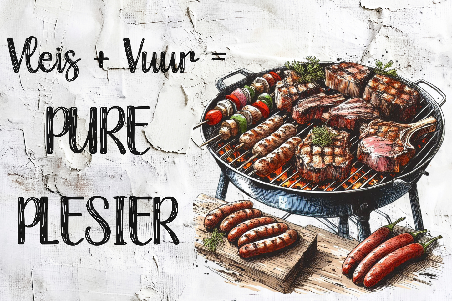 Printed Placemat Braai