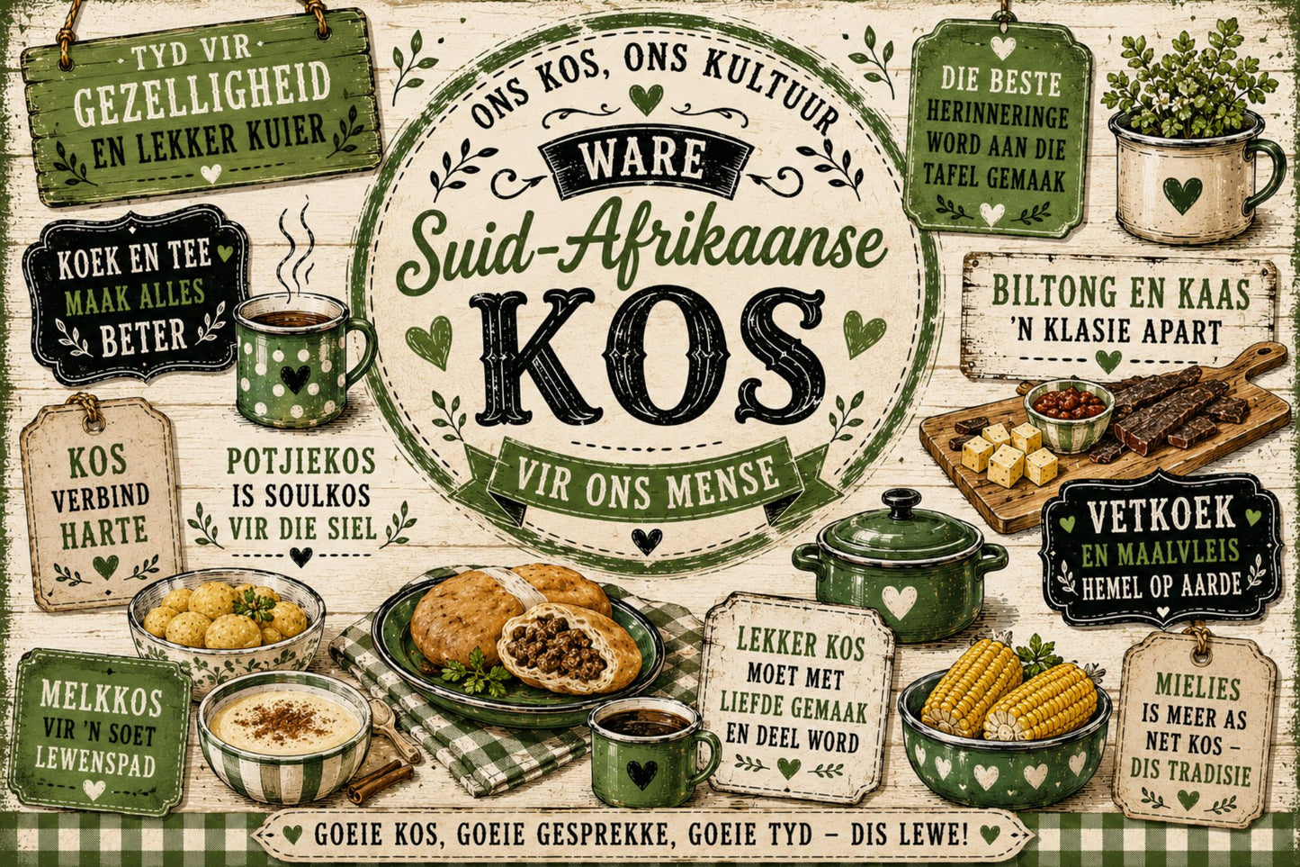 Printed Placemat South African Words
