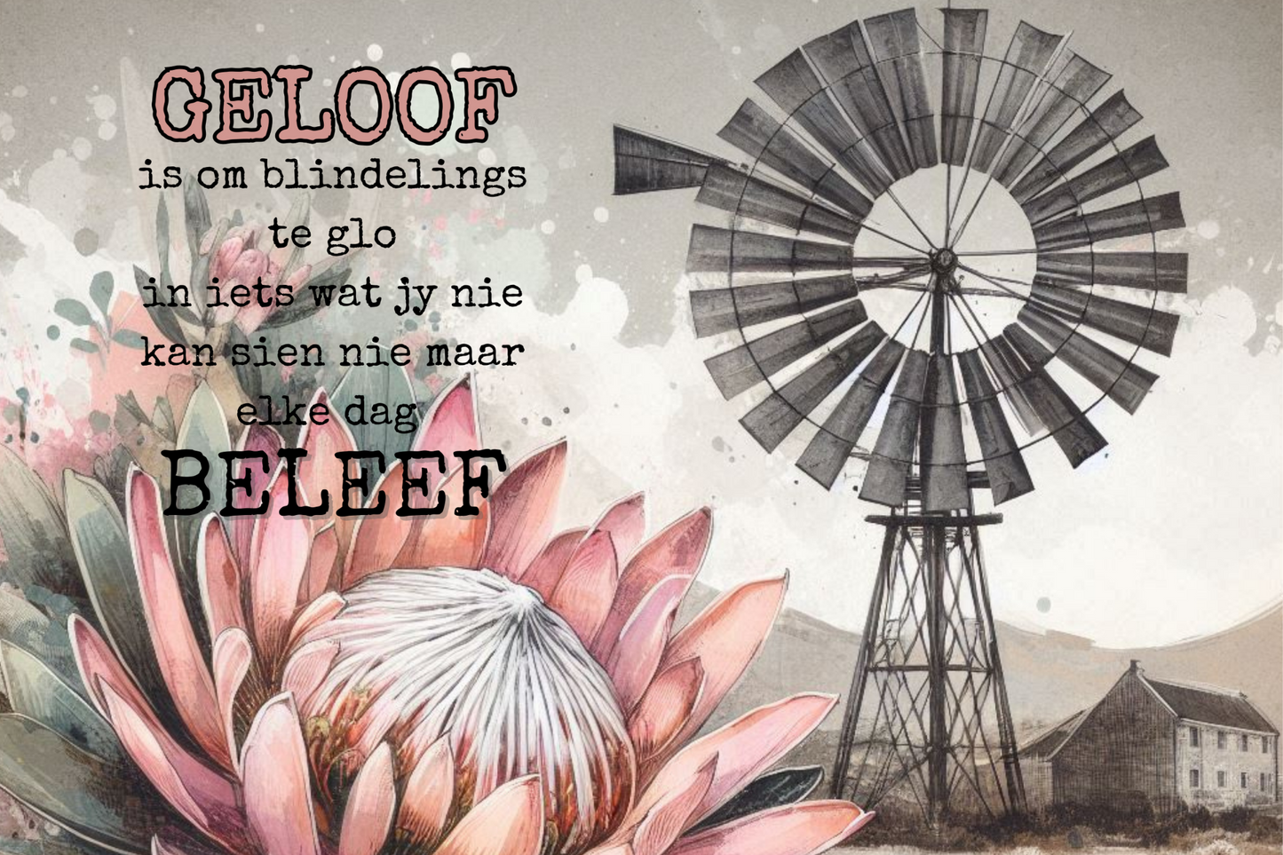 Printed Placemat Afrikaans