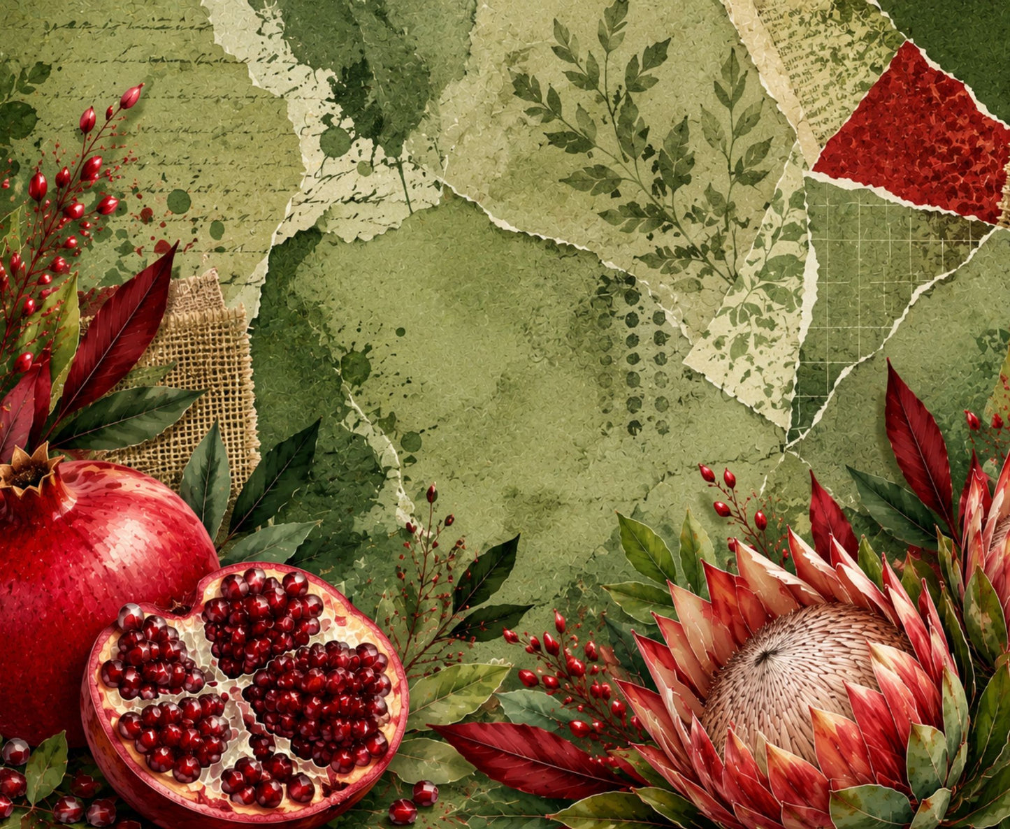 Neoprene Mousepad Pomegranate