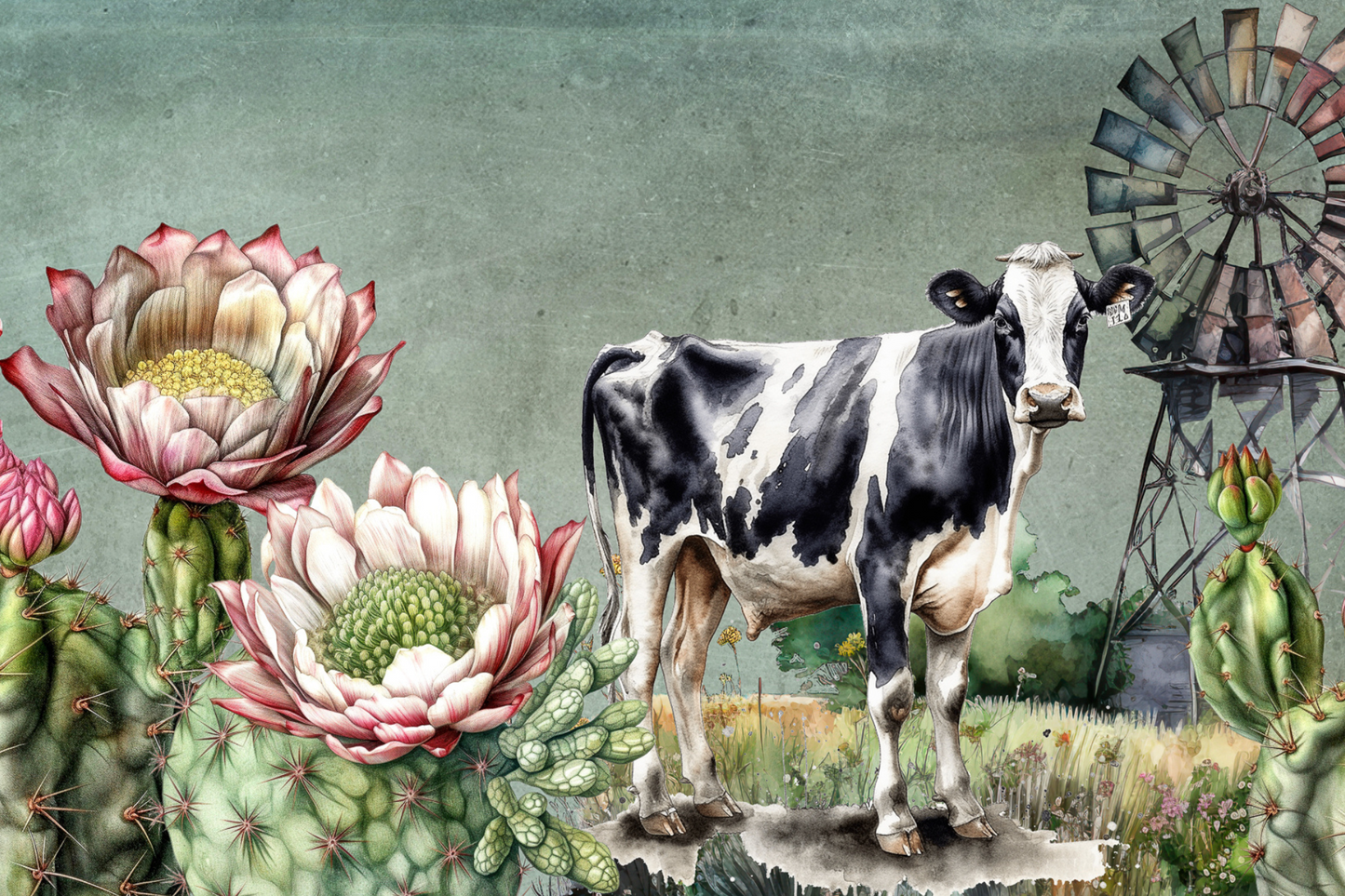 Printed Placemat Cows