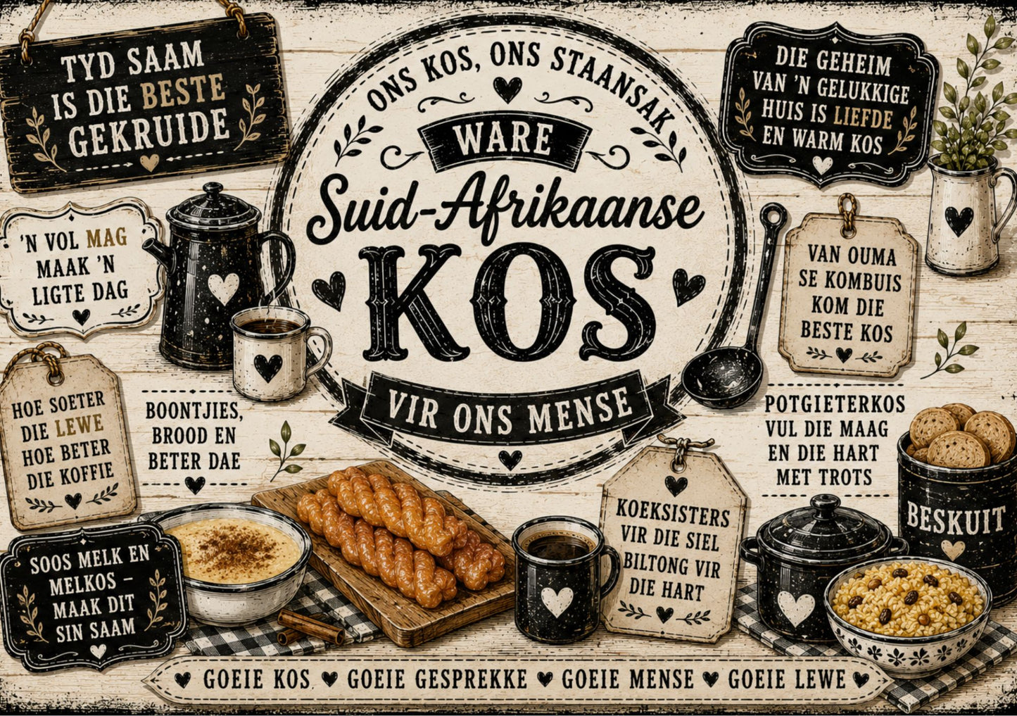 Glass Cutting Board South African Words