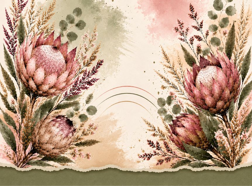 MDF Keyring Protea