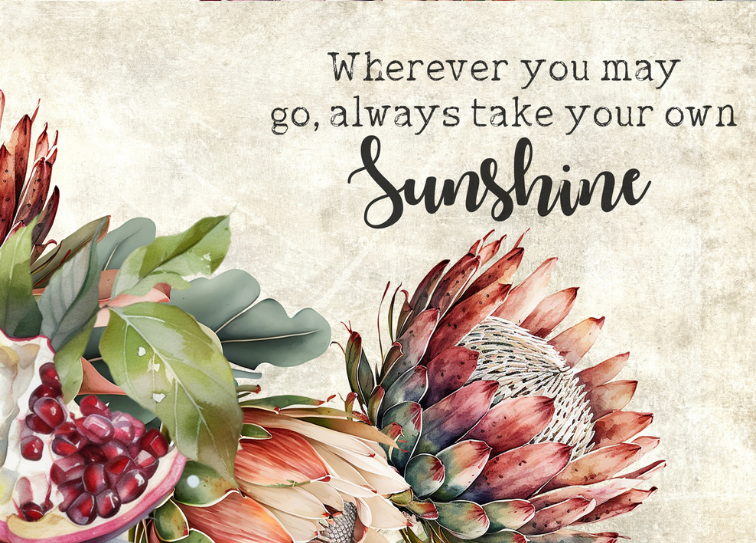 Glass Magnet Pomegranate