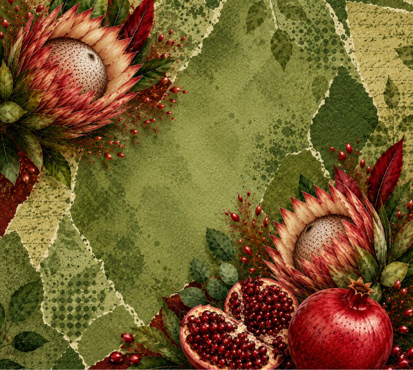 Oven Glove Pomegranate