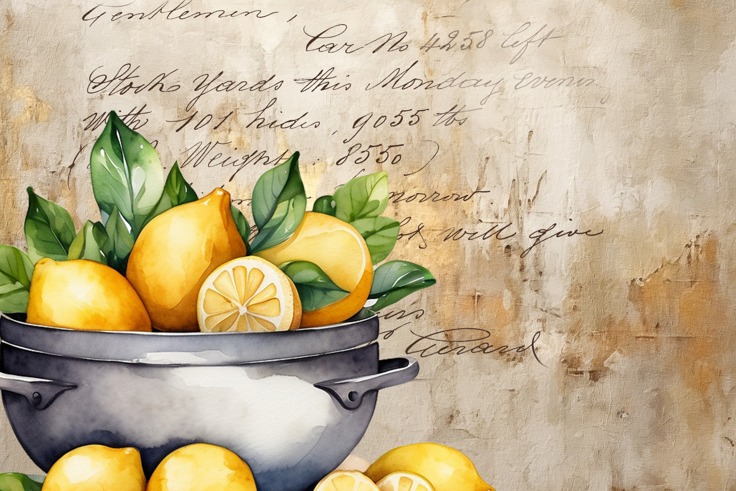 Printed Placemat Lemon