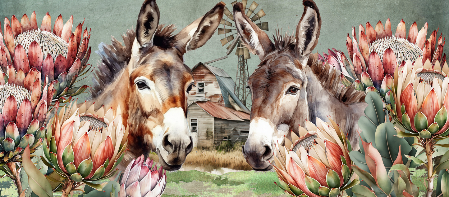 Two Tone Coffee Mug Donkey