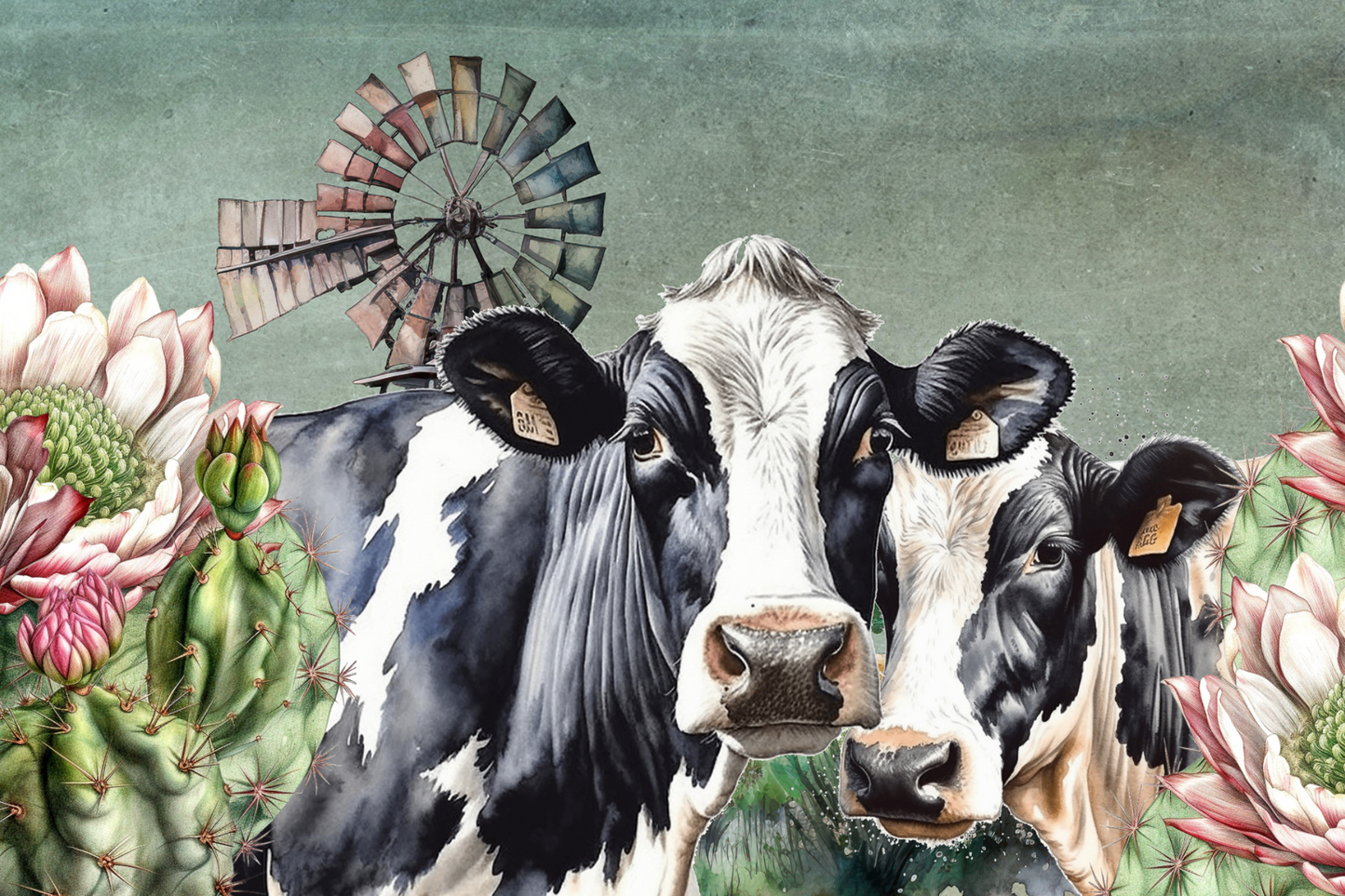 Printed Placemat Cows