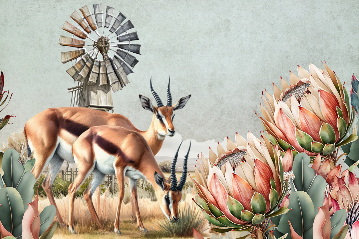 Printed Placemat Springbok