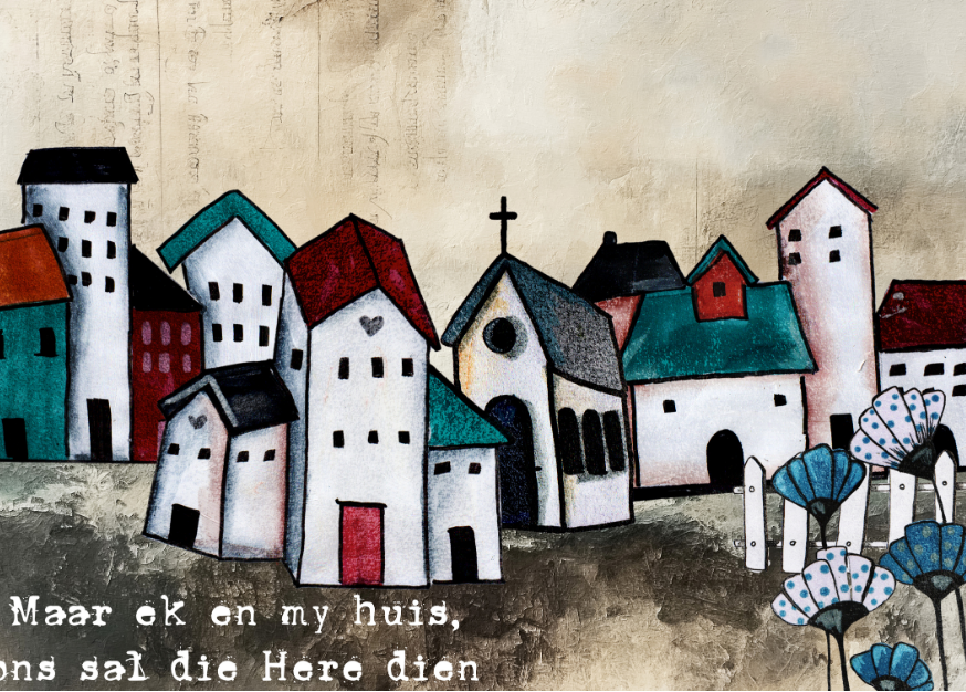 MDF Keyring Artsy Little Houses