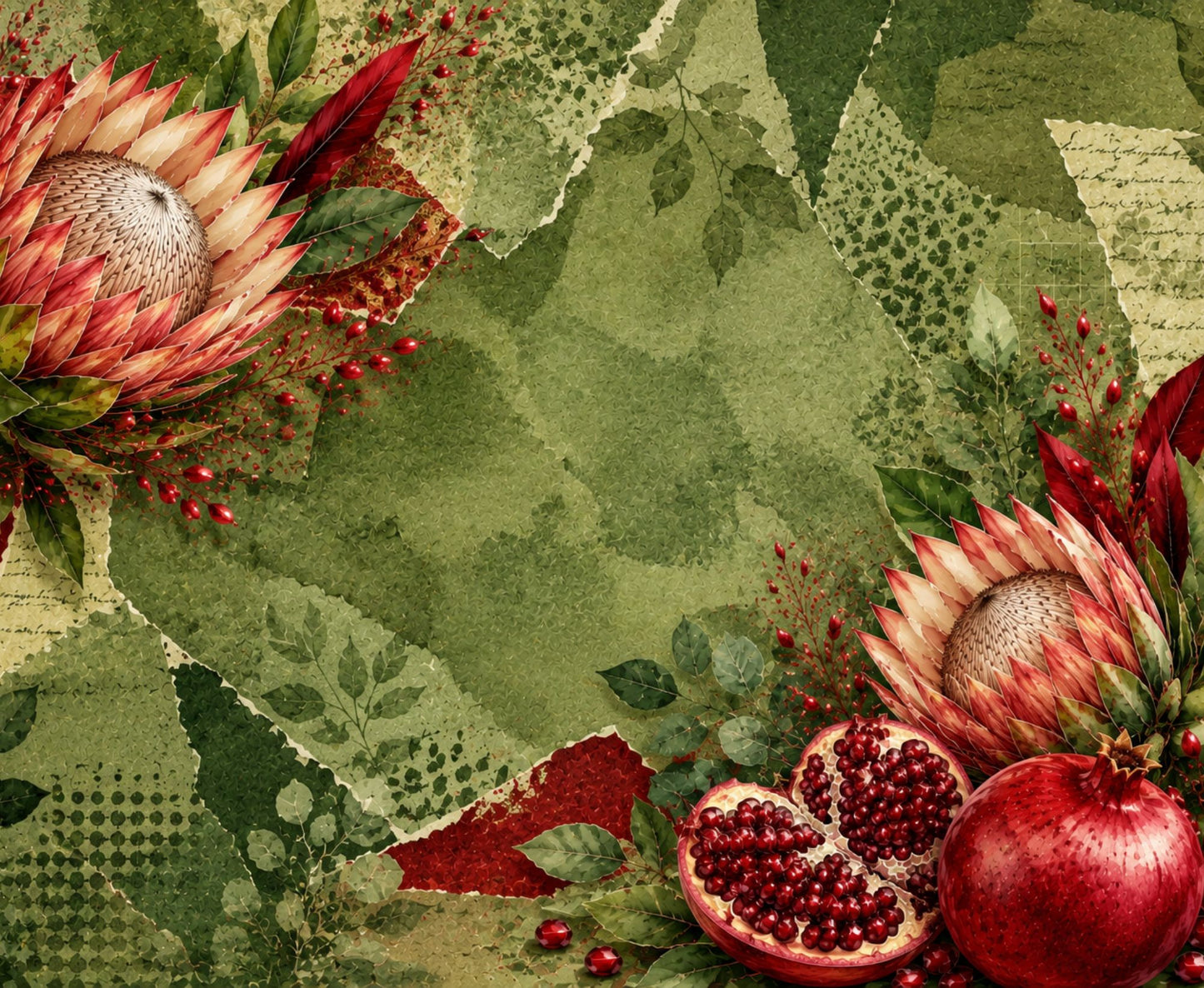 Neoprene Mousepad Pomegranate