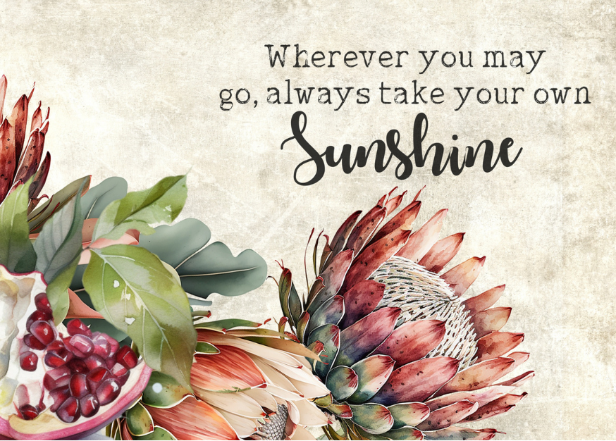 MDF Keyring Pomegranate