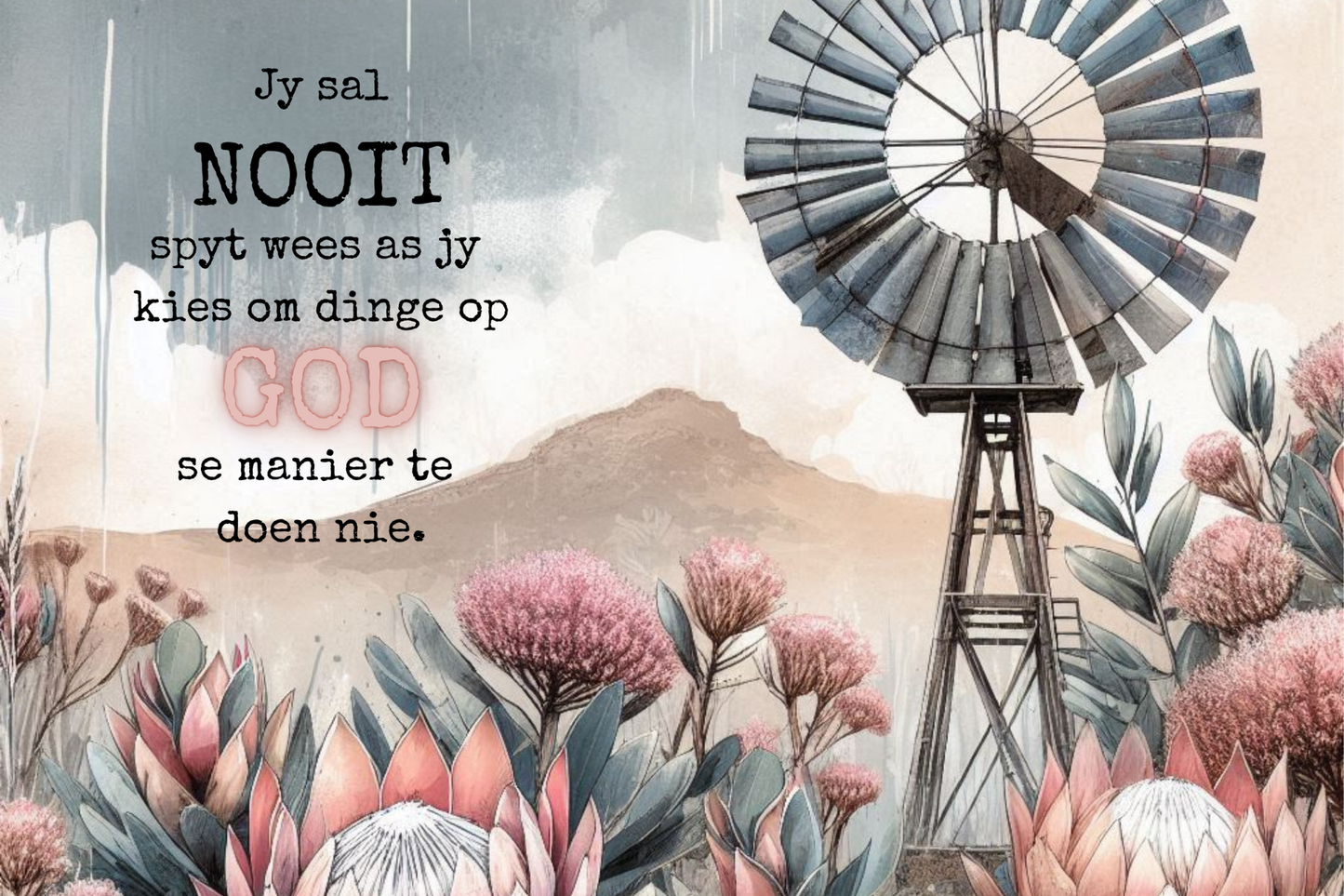 Printed Placemat Afrikaans