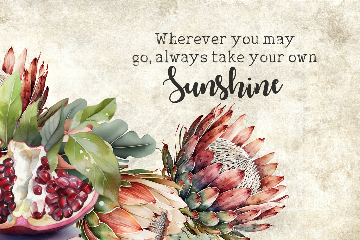 Printed Placemat Pomegranate