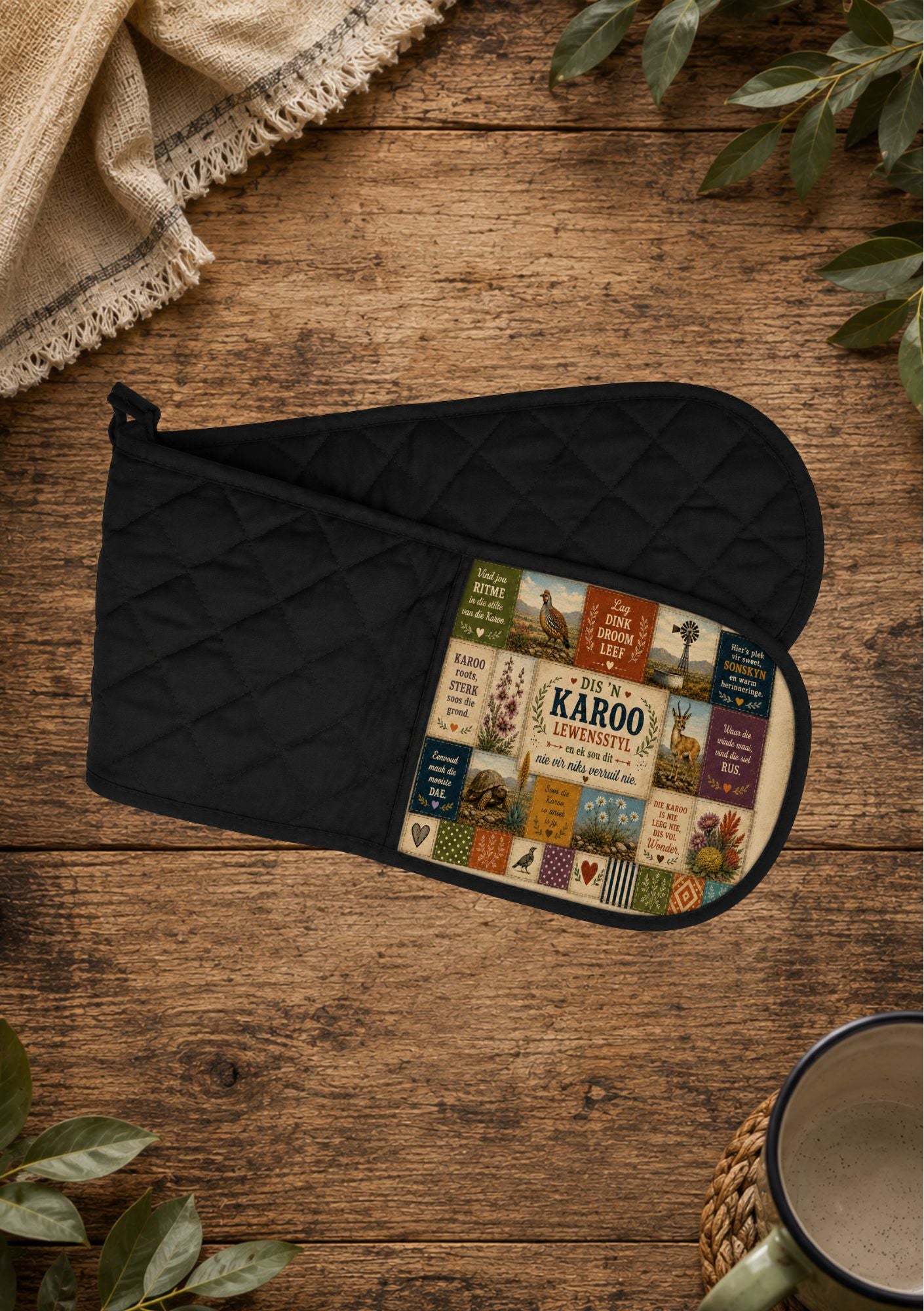 Oven Glove Karoo Patch
