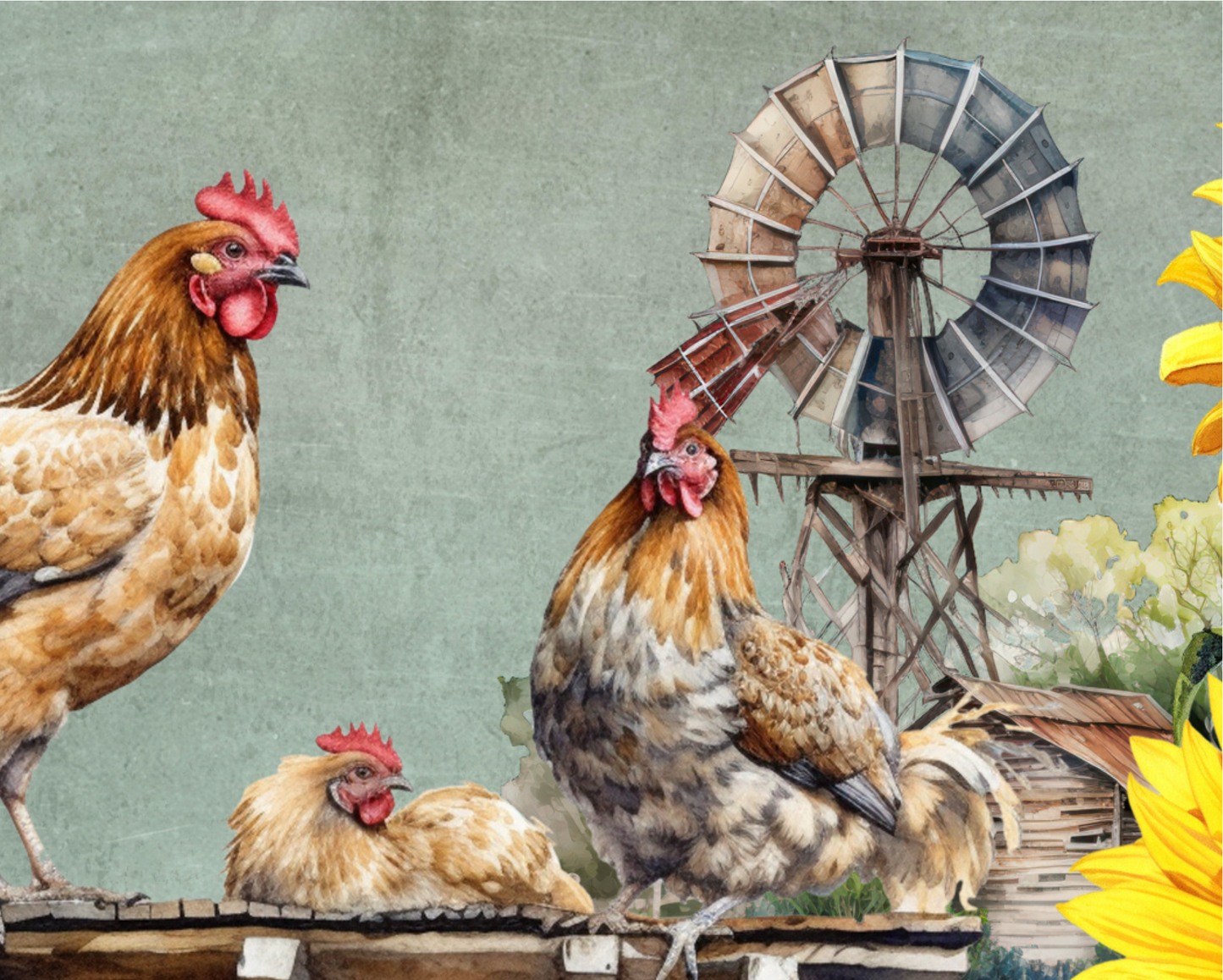 Ceramic Tile Chicken