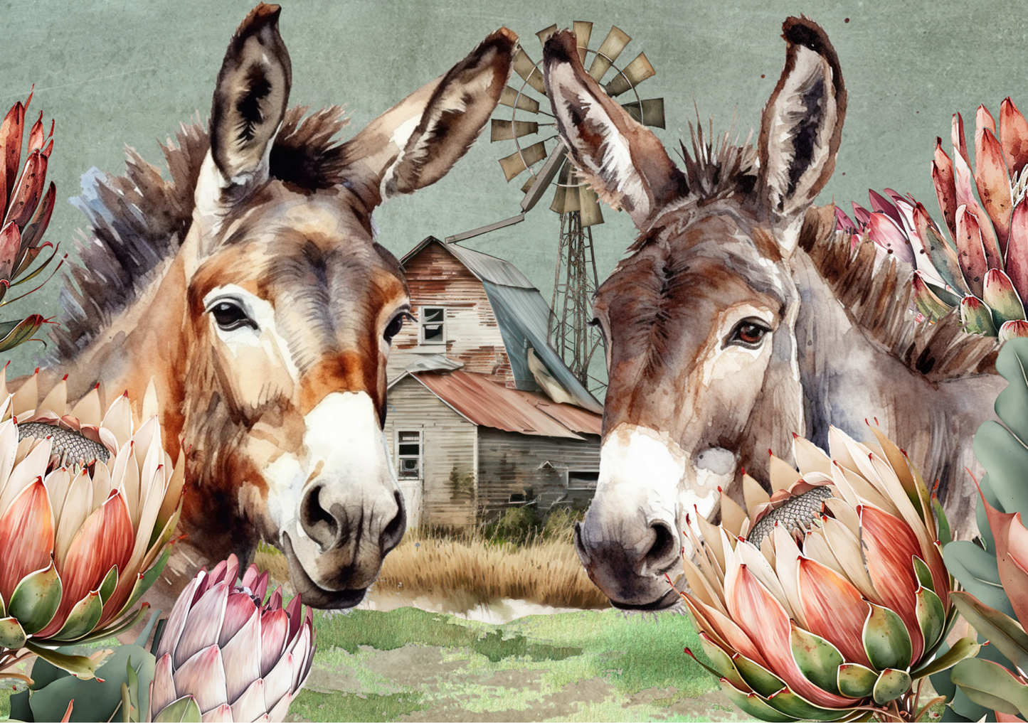 Glass Cutting Board Donkey