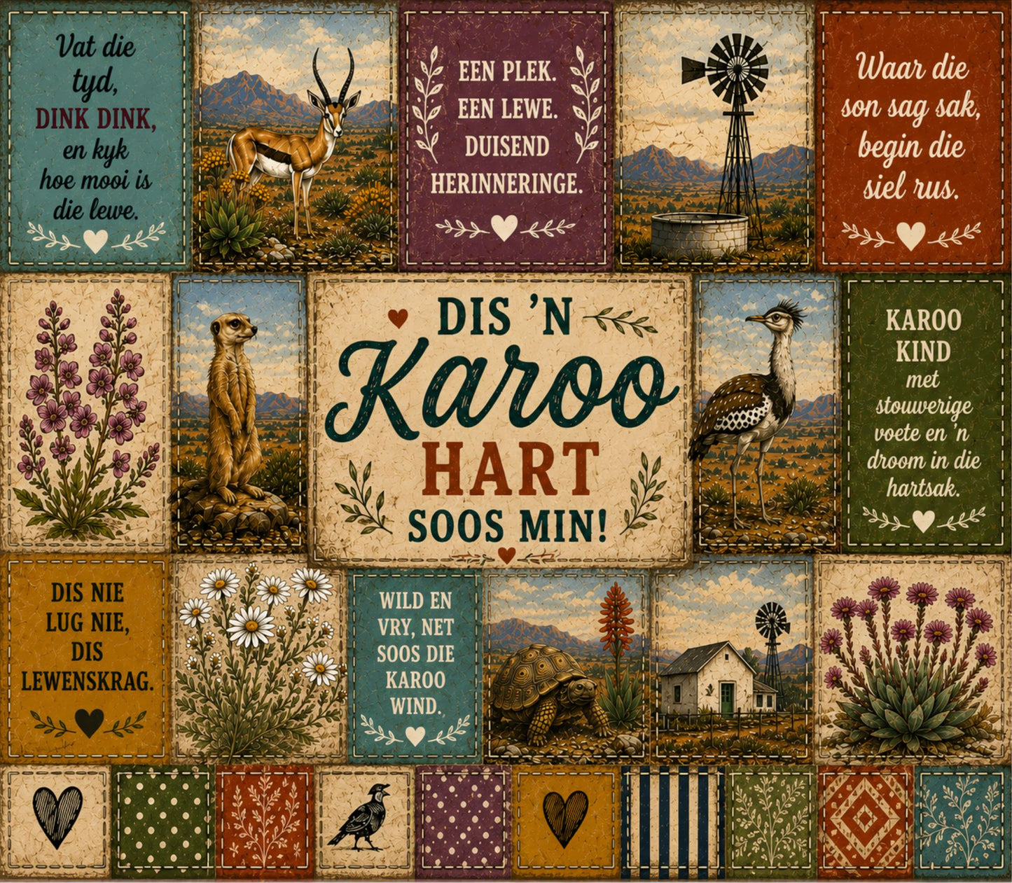 Skinny Tumbler 20oz - Karoo Patch