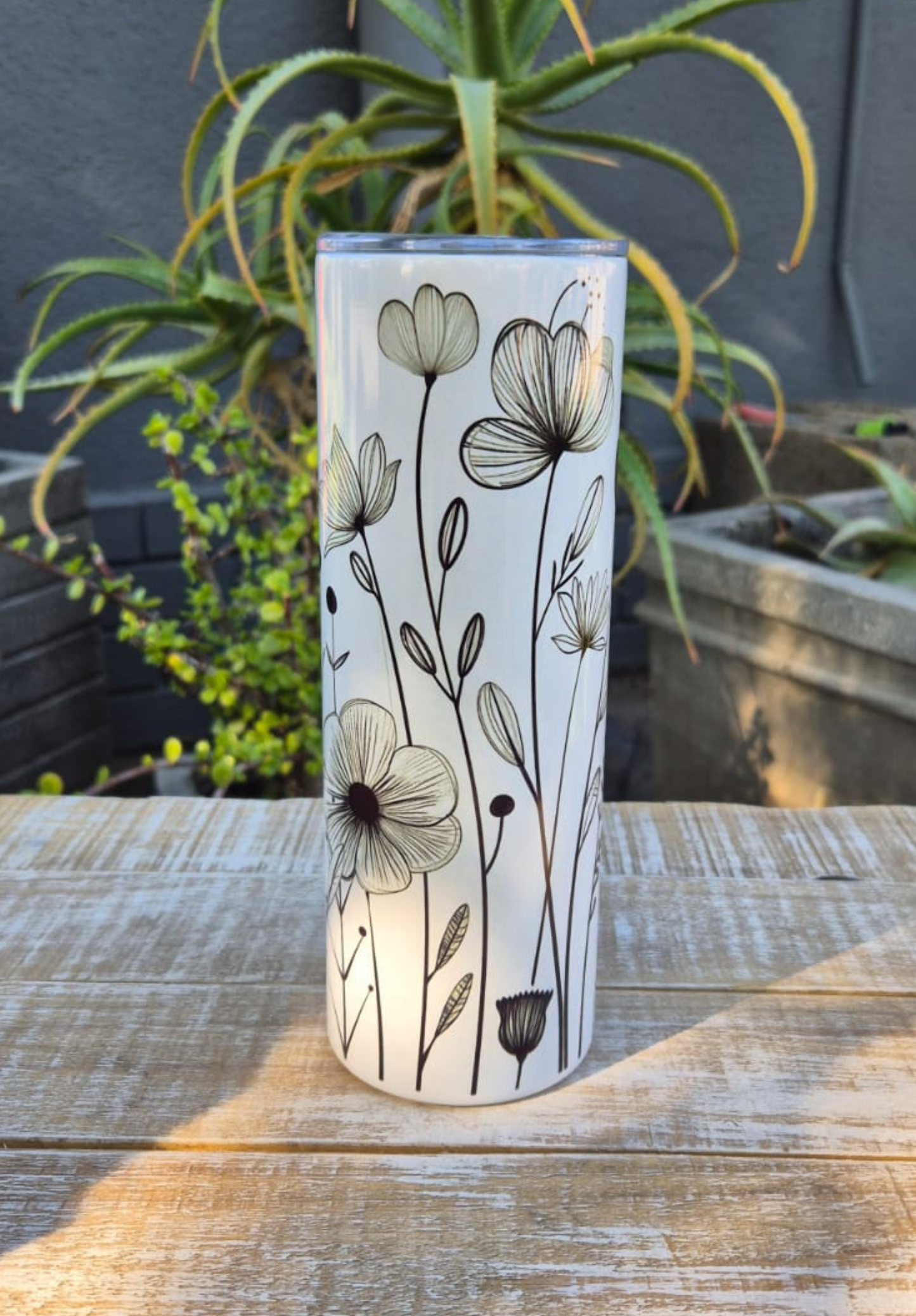 Skinny Tumbler 20oz - Flowers