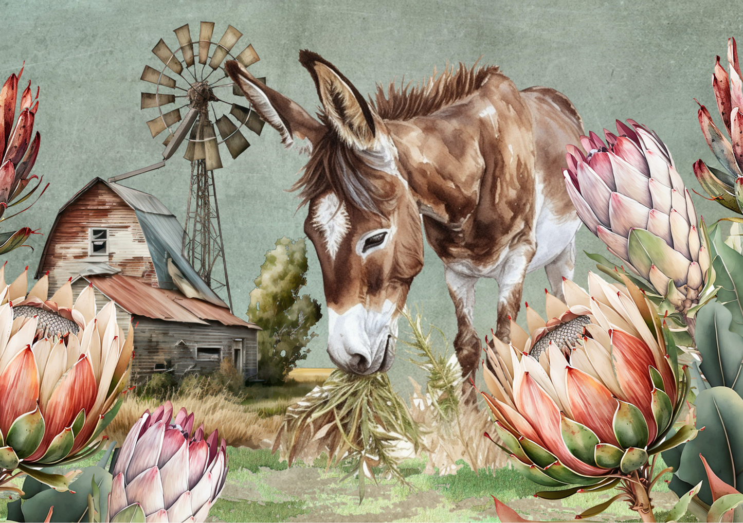 Glass Cutting Board Donkey