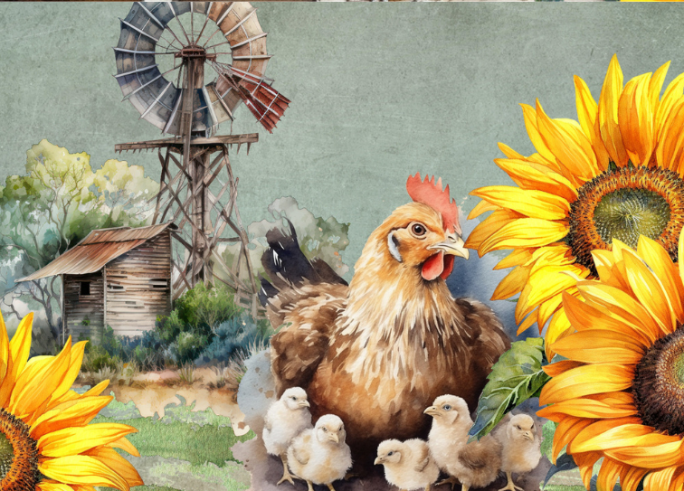 Glass Magnet Chicken